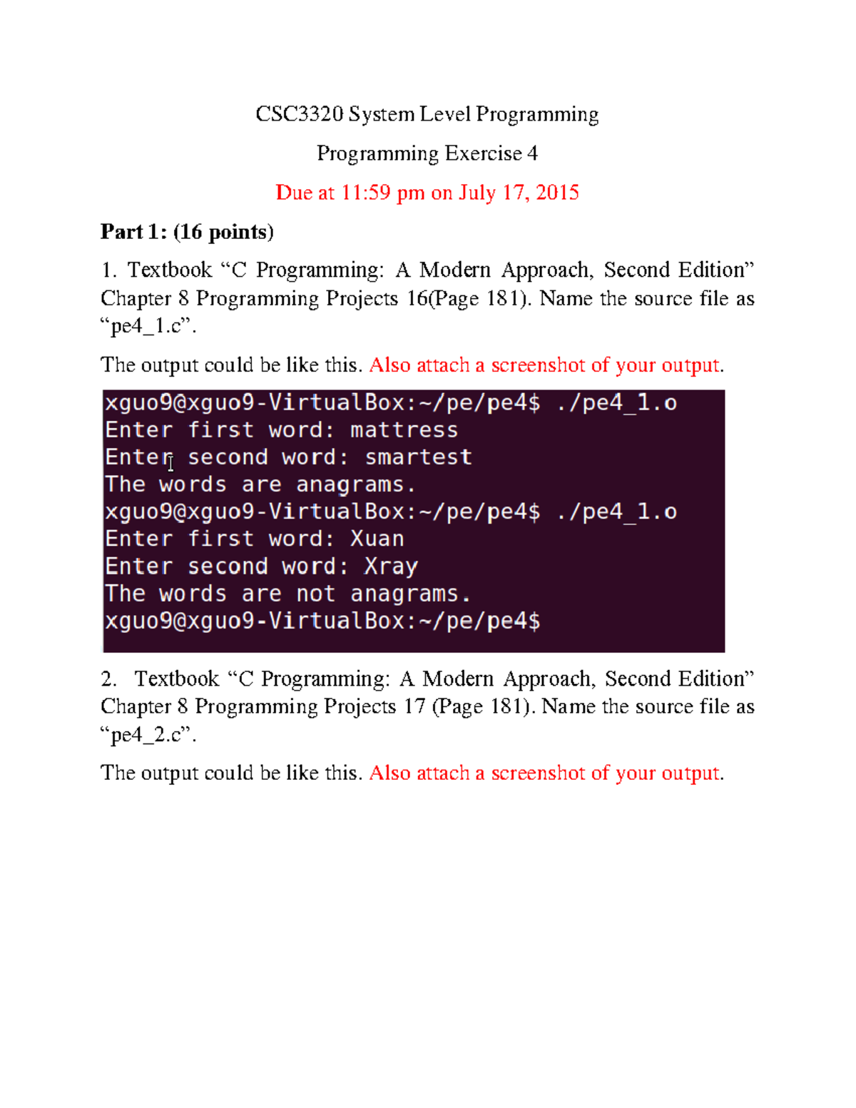 Programing Exercise 4 - Textbook Programming: A Modern Approach, Second ...