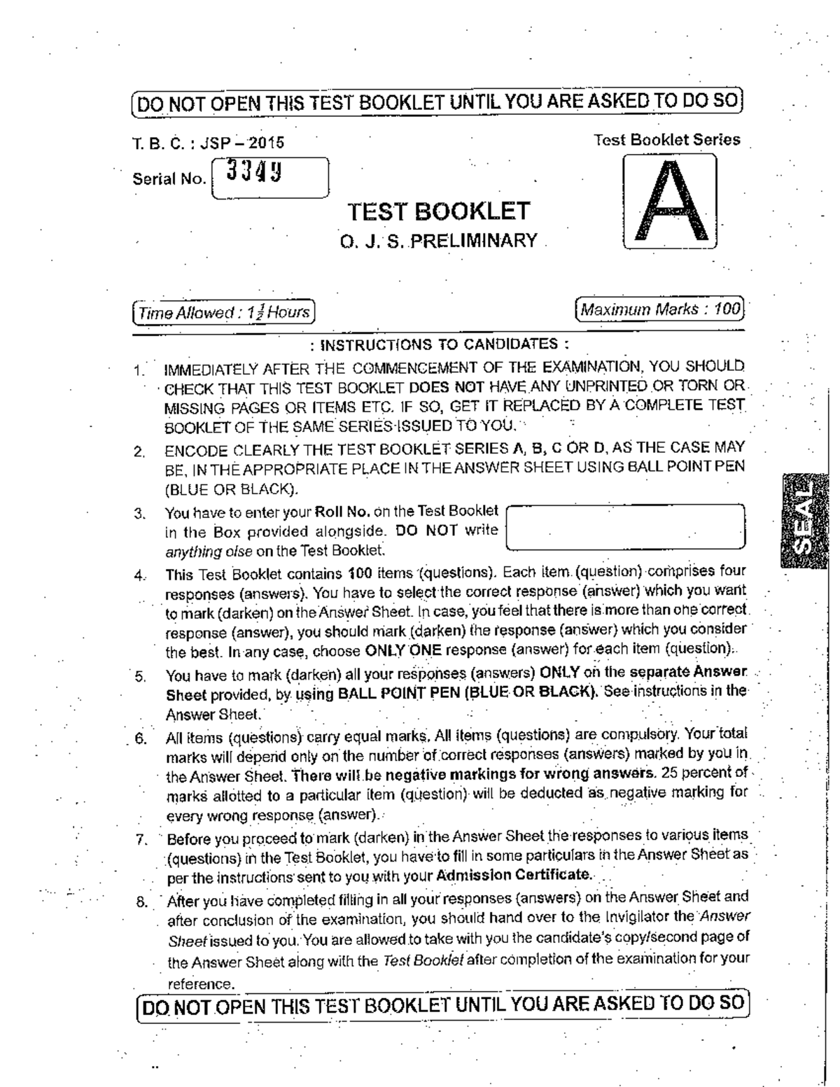 OJS - Odisha Judiciary Preliminary Exam Paper 2015 - Muslim Law - Studocu