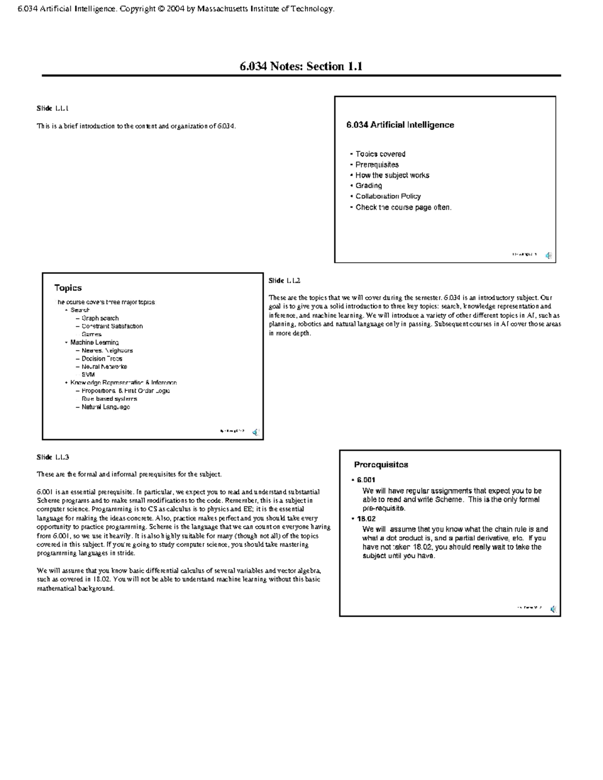 Introto Medical Computation - 6 Notes: Section 1. Slide 1. This is a ...
