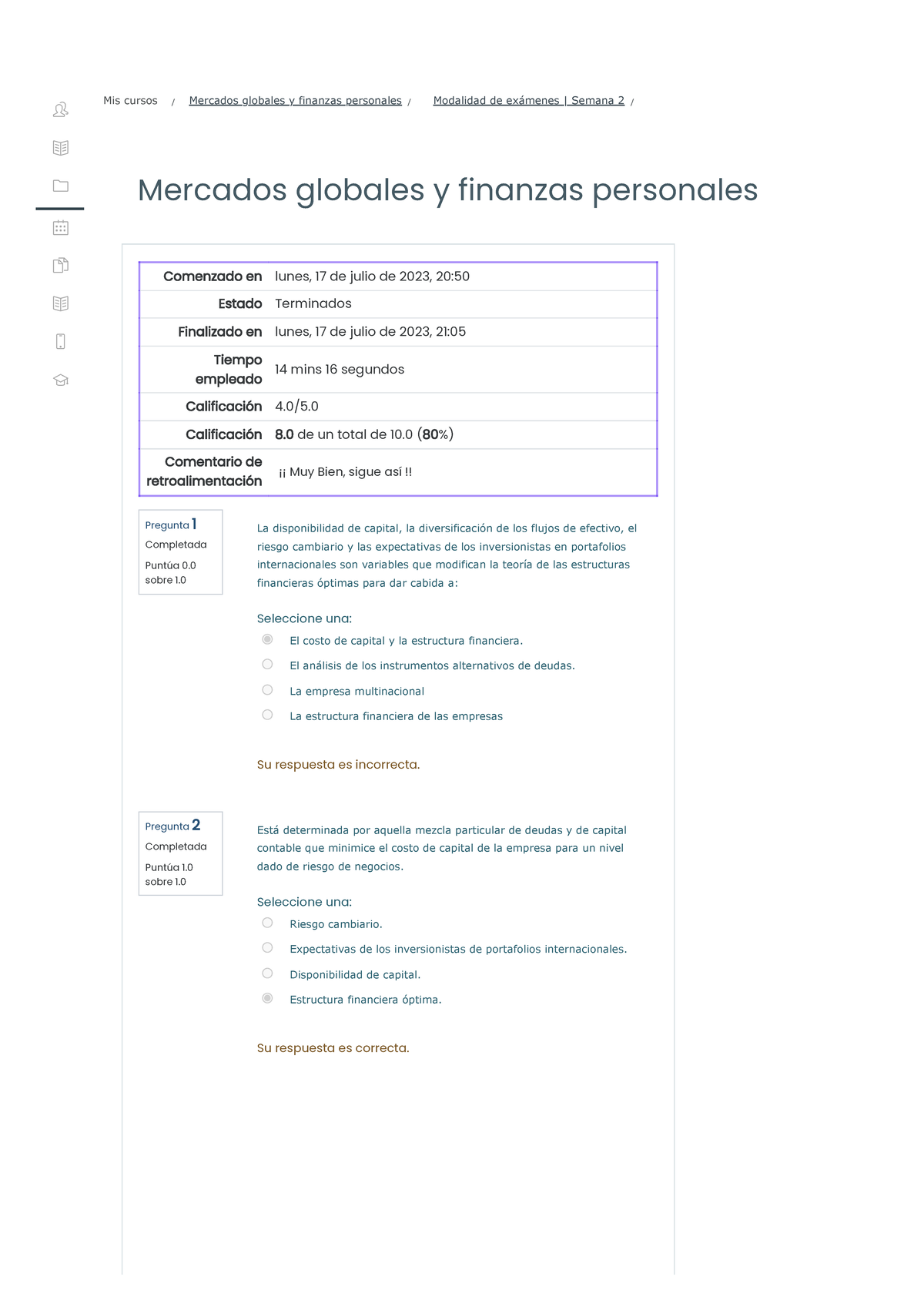 Mercados Globales Y Finanzas Personales Modalidad De Exámenes Semana 2 ...