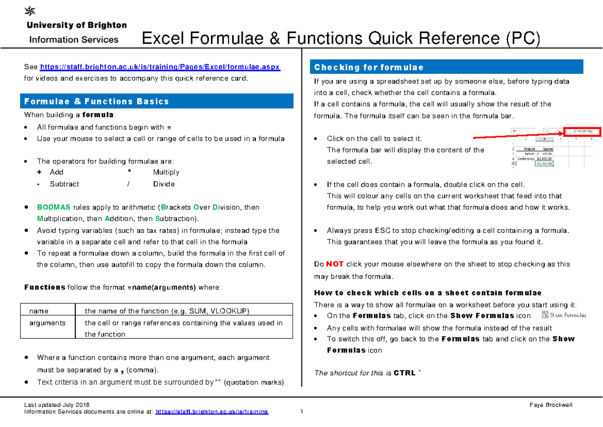 2 Excel Formulae and Functions 1 Discovering Computers 1 Discovering ...