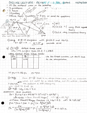 Aerodynamics II HW4 - Homework problems to study for exams - A E 439 ...