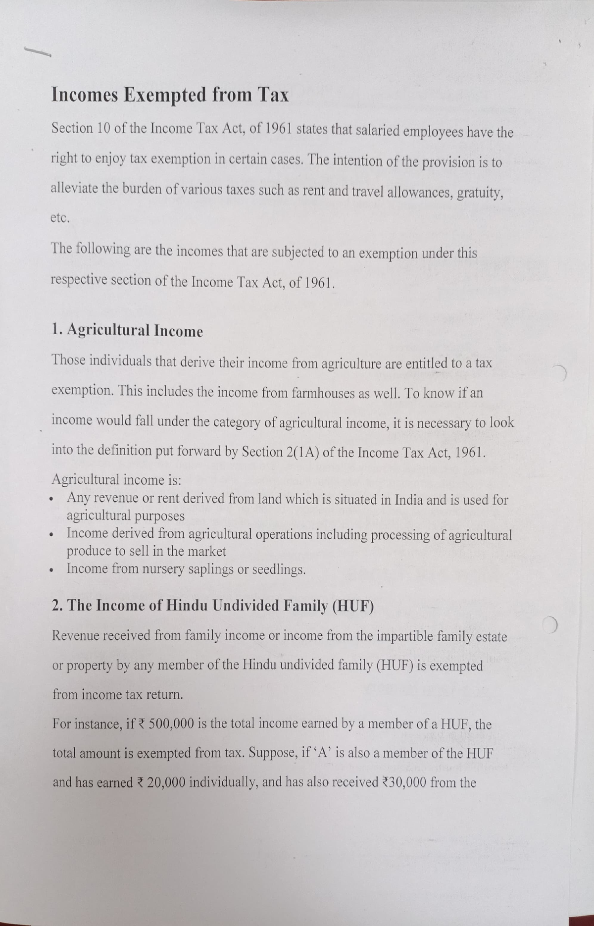 exceptions to assignment of income doctrine