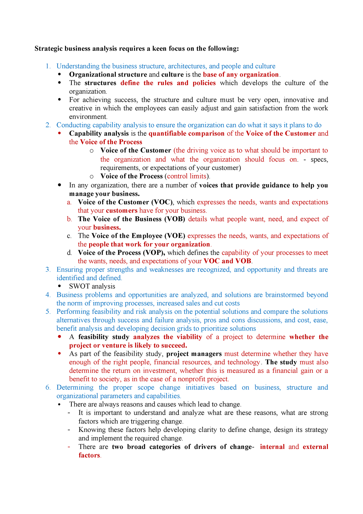 SBA Note 1 Highlighted - reviewer - Strategic business analysis ...