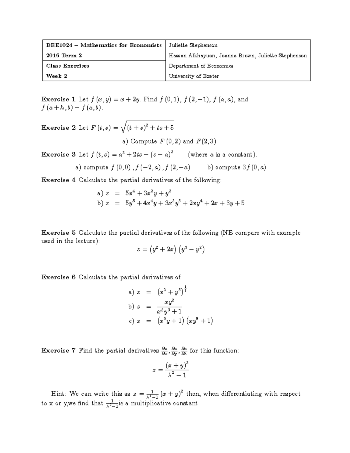 Tutorial Work 2 4 6 8 10 Questions With Solutions Studocu