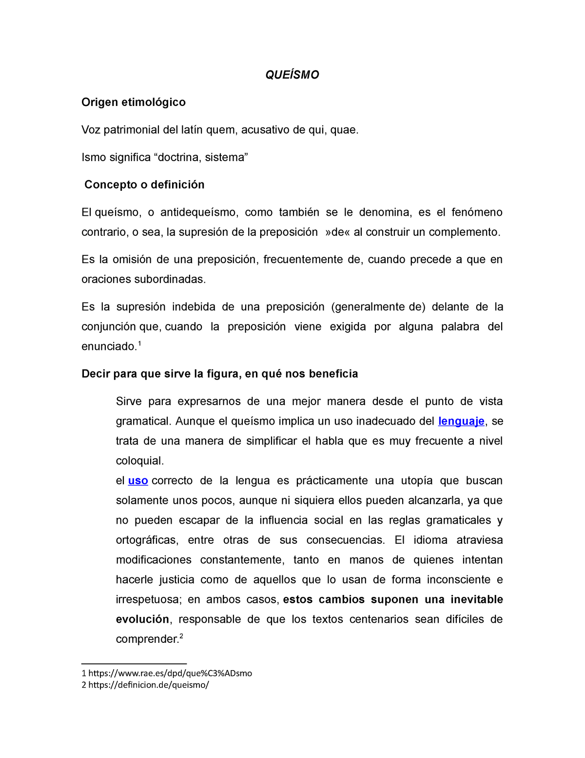 Queísmo - Apuntes 1 - Técnicas de Expresión Oral y Escrita - UNAM - Studocu