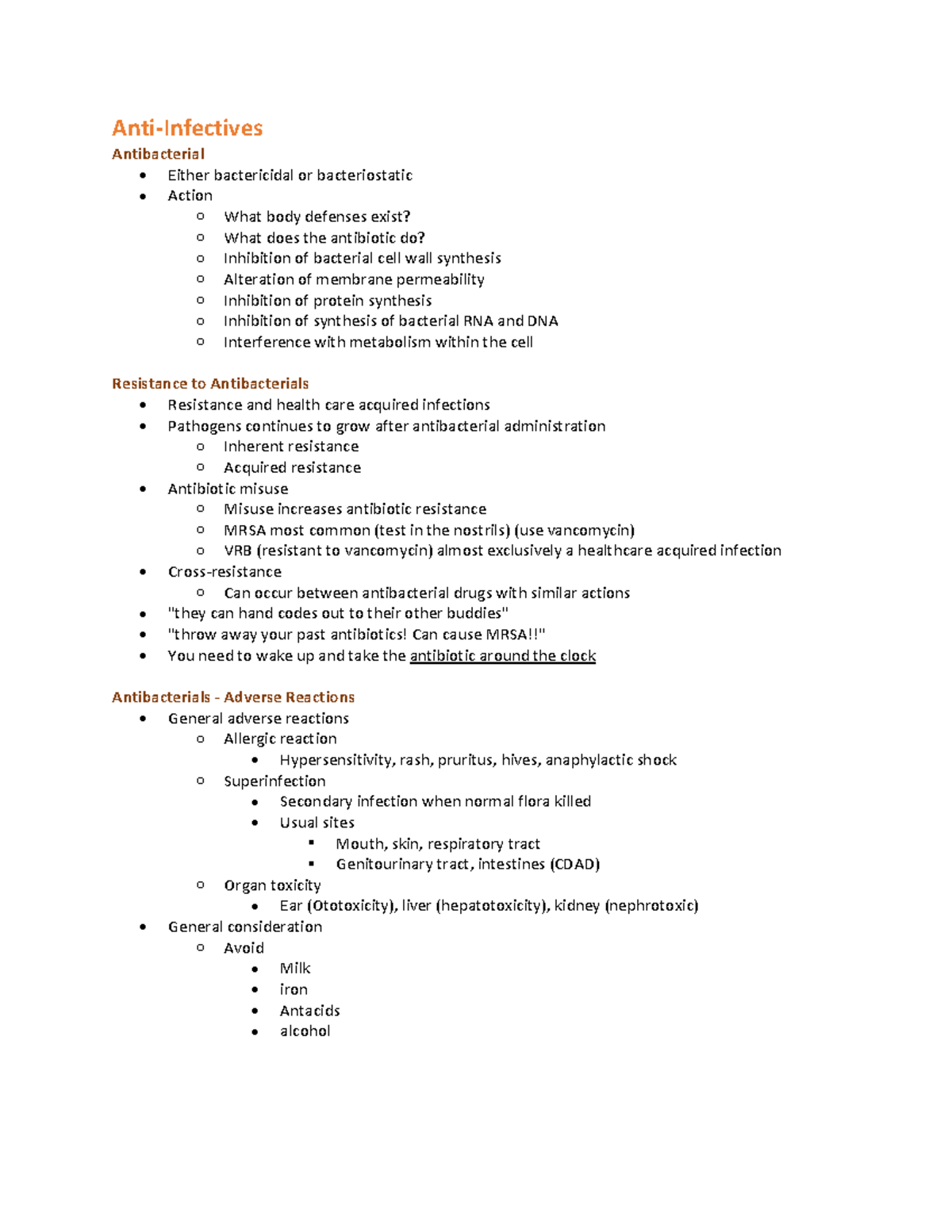 Chapter 2627 Antibacterials and Antituberculars, Antifungals and