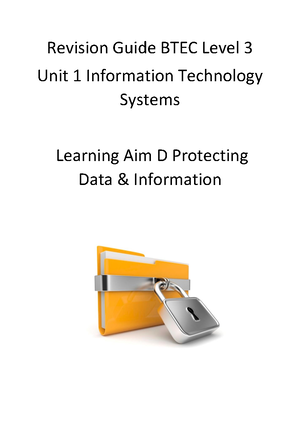 Sample Assessment Material Unit 1 Information Technology Systems ...