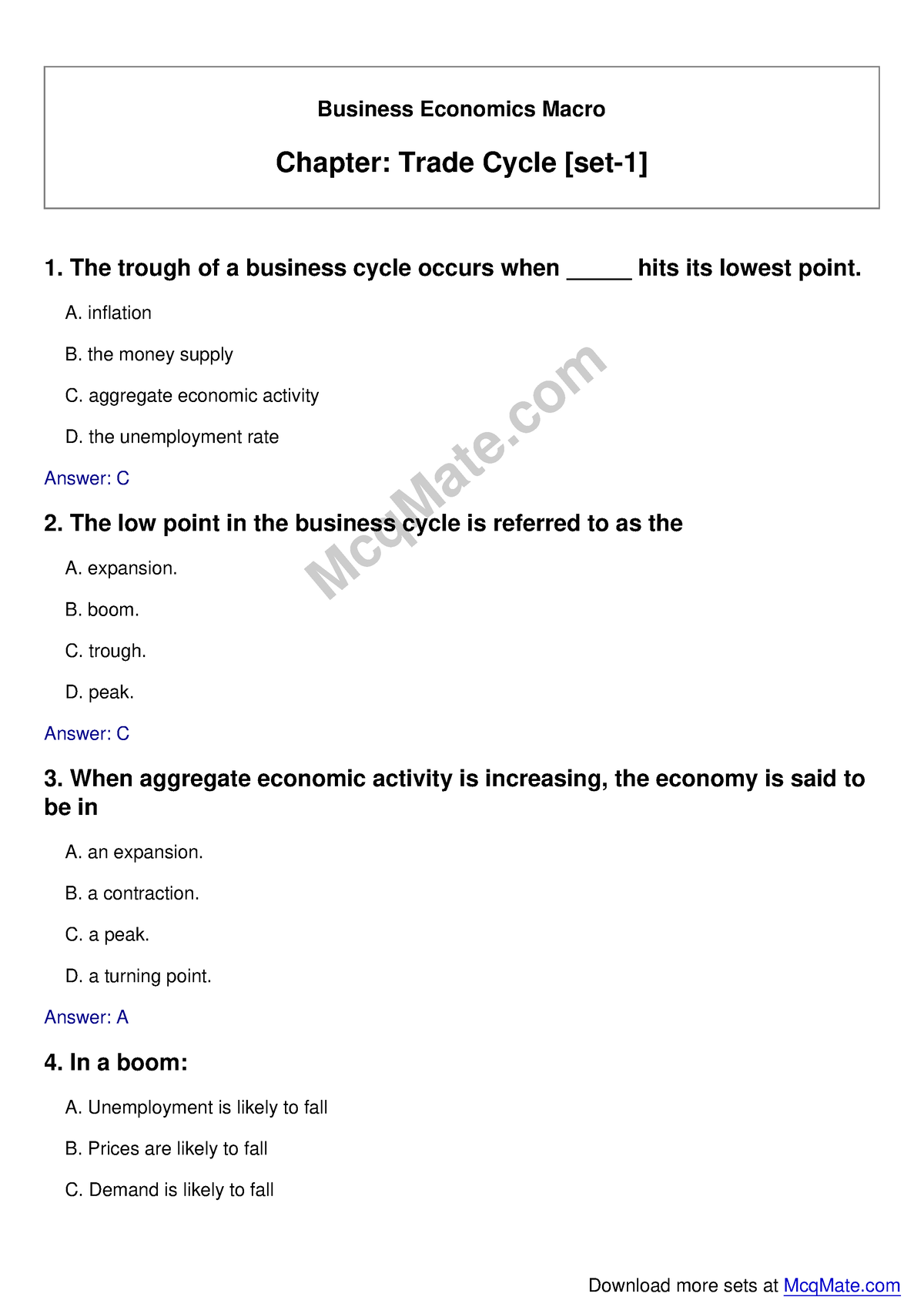 business-economics-macro-trade-cycle-set-1-solved-mcqs-mcq-mate