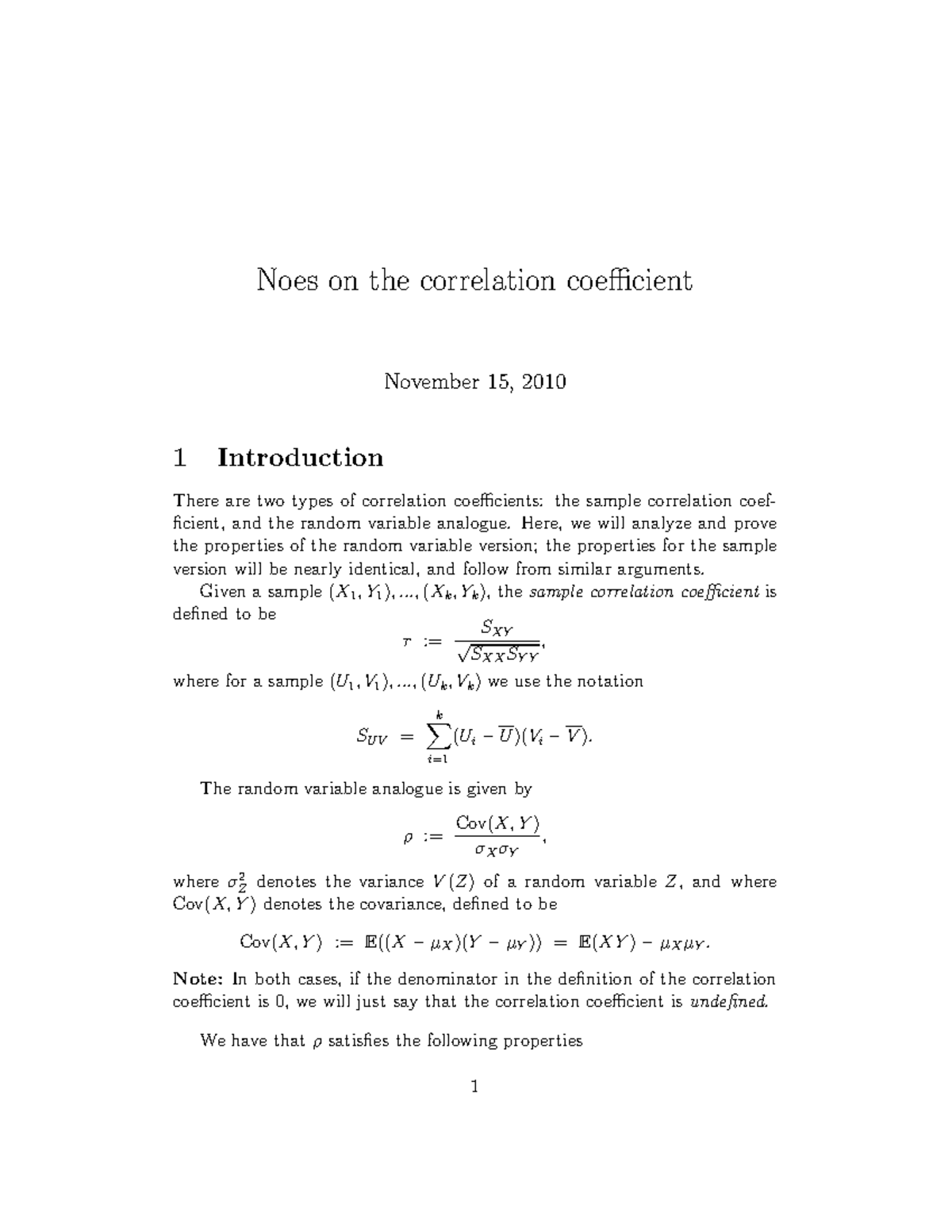 Cauchy Schwarz inequality proof - Noes on the correlation coefficient ...
