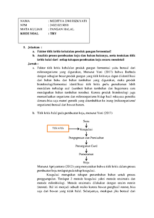 SOAL-SOAL UAS Sanitasi DAN Keamanan Pangan - 1. Food Handling Control ...