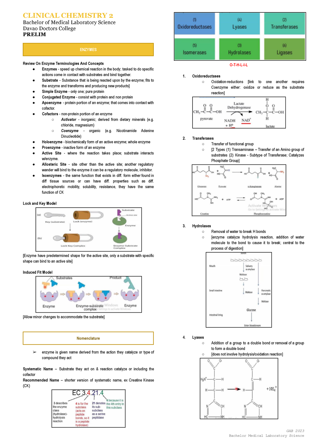 Clinical Chemistry - CLINICAL CHEMISTRY 2 Bachelor Of Medical ...