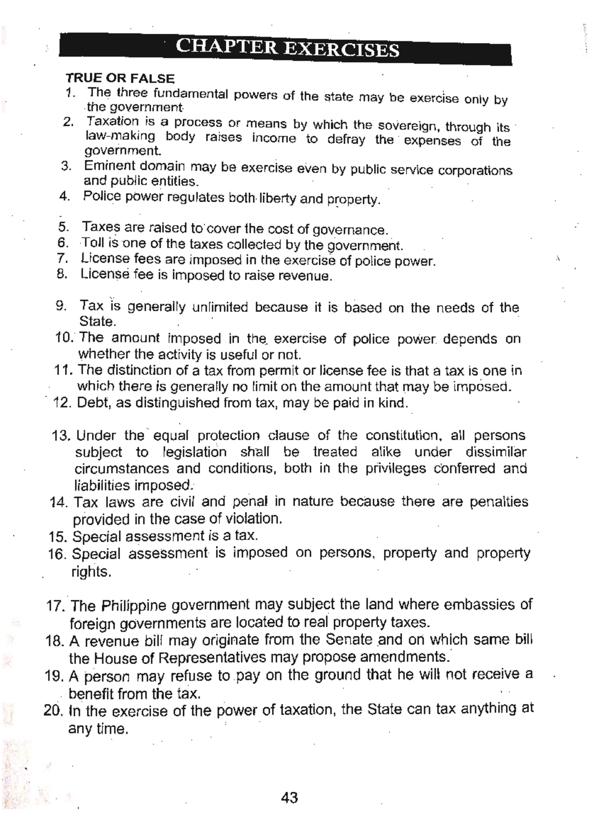 Income Taxation_Chapter 1 Exercises - BS Accountancy - PUP - Studocu
