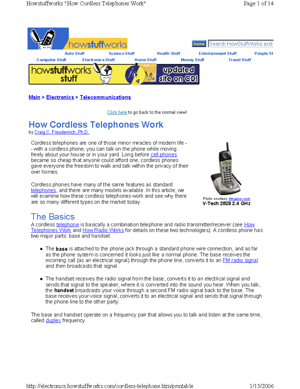 Cordless phone work - ppt - Search HowStuffWorks and Auto Stuff Science ...