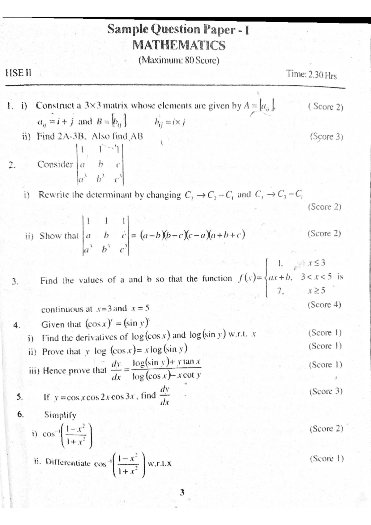 Maths question answer part 1 - Mathematics for Computer Science IV ...