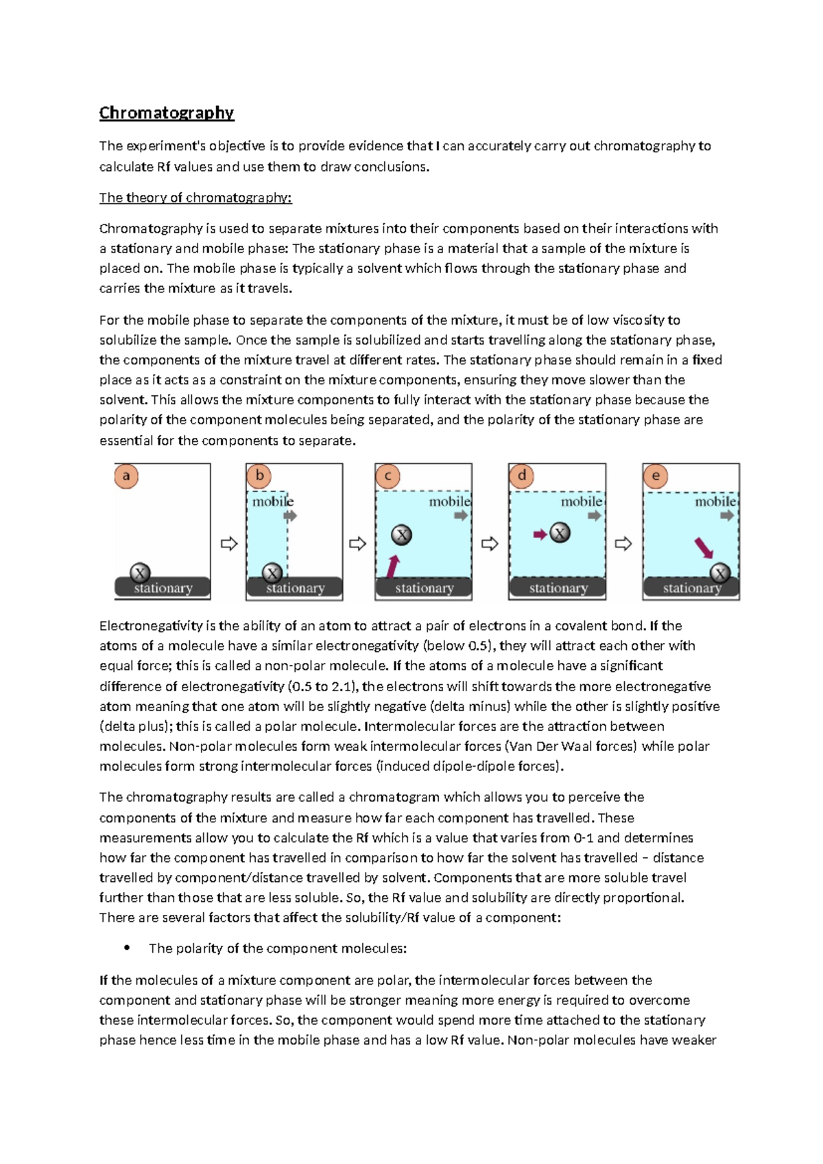 unit 2 assignment 3 chromatography