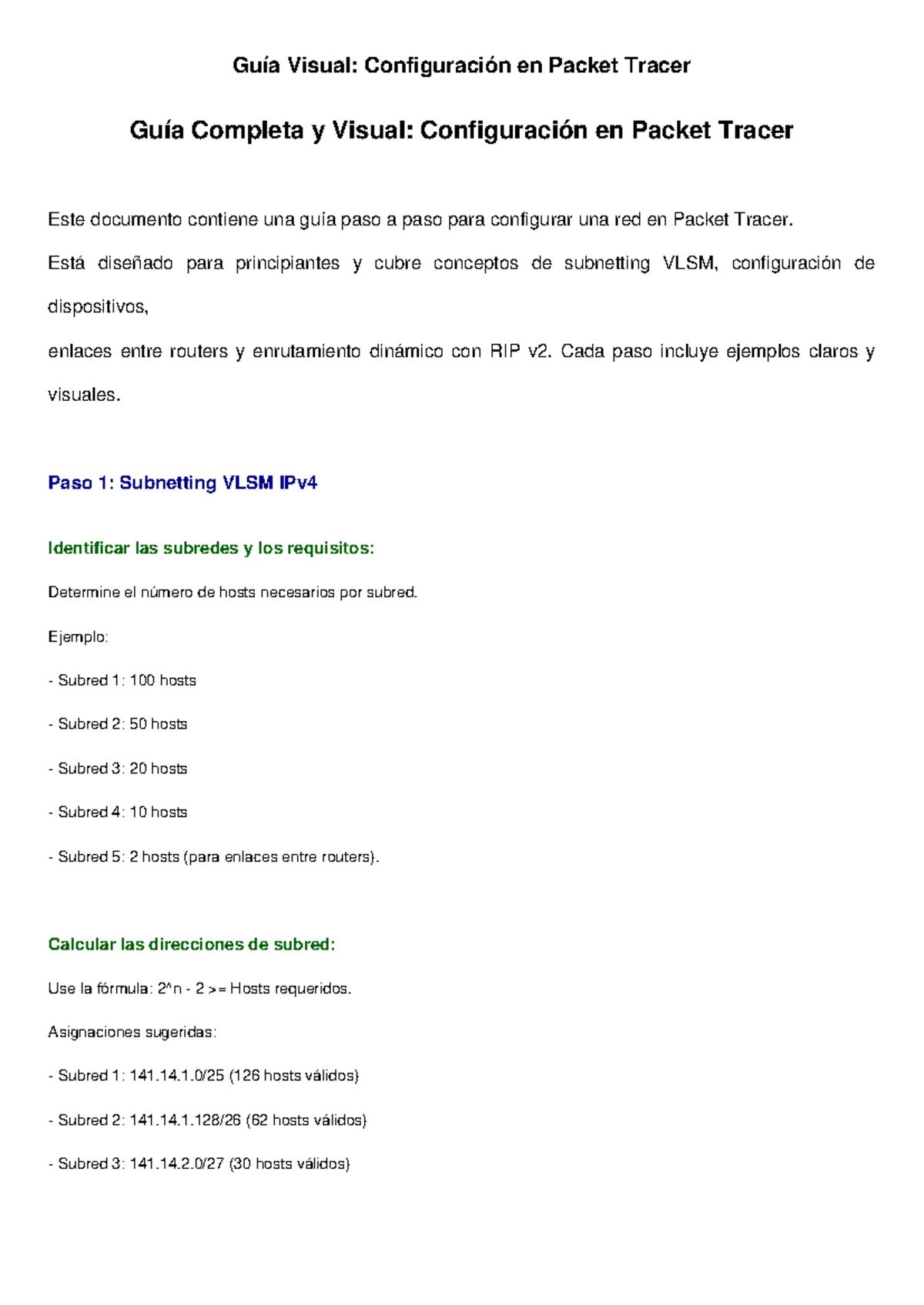 Guia Completa Visual Packet Tracer - Guía Completa y Visual ...