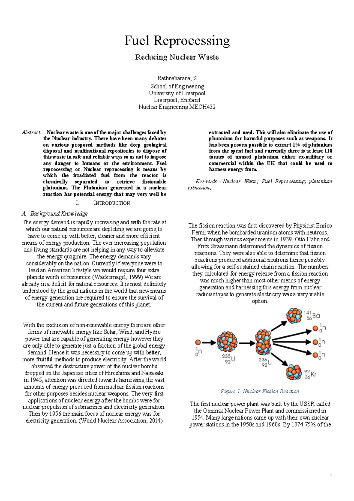 Fuel Reprocessing fuel reprocesing for nuclear engineering Fuel