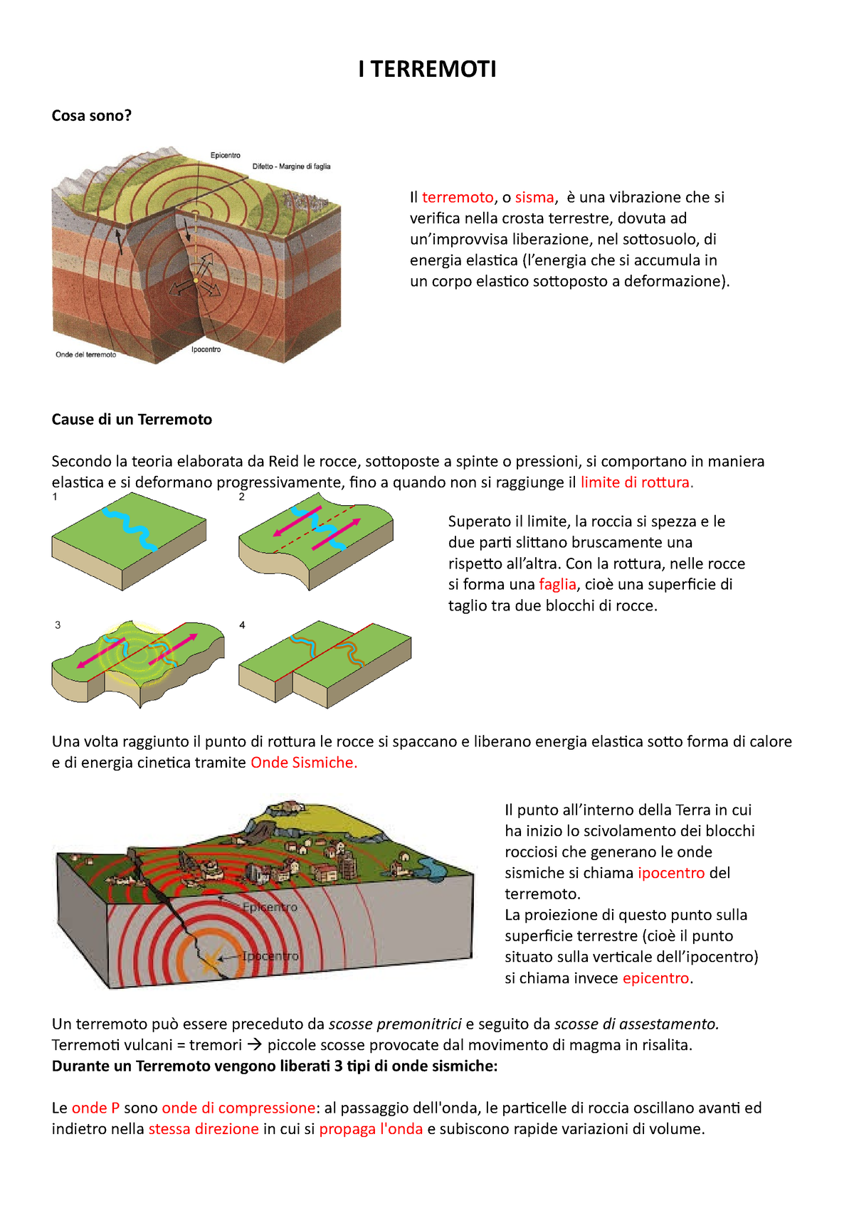 I Terremoti I Terremoti Cosa Sono Cause Di Un Terremoto Secondo La Teoria Elaborata Da Reid 3356