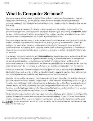 33730752 Importance of Computer Science - Computer science or computing ...