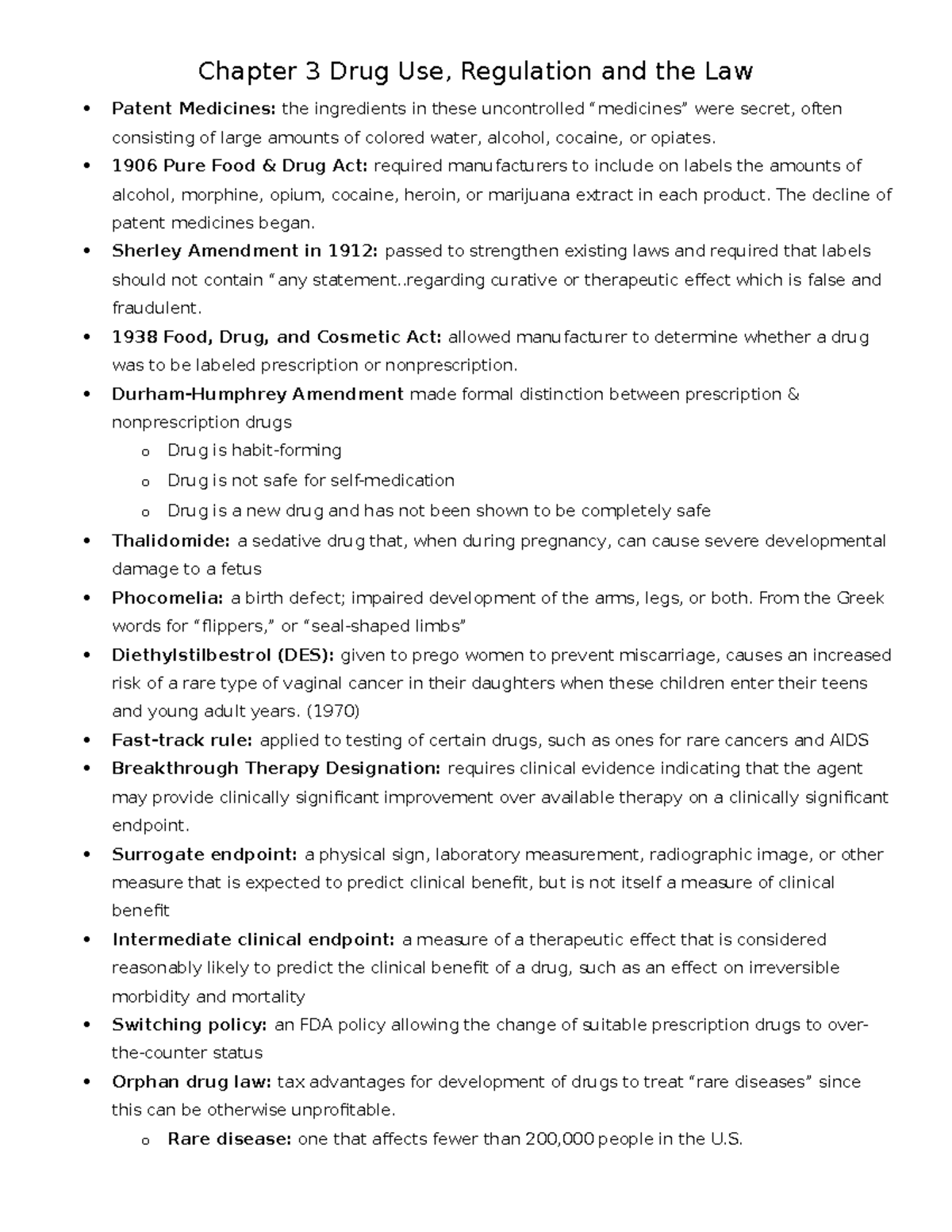Chapter 3 Drug Use Drug Use, Regulation, and Law key terms Chapter