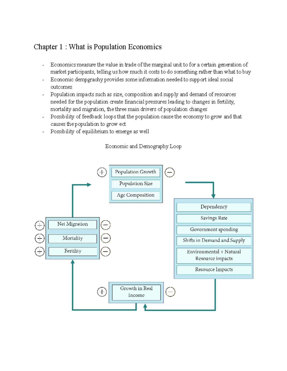 Econ Reading Notes Chapter What Is Population Economics Economics Measure The Value In