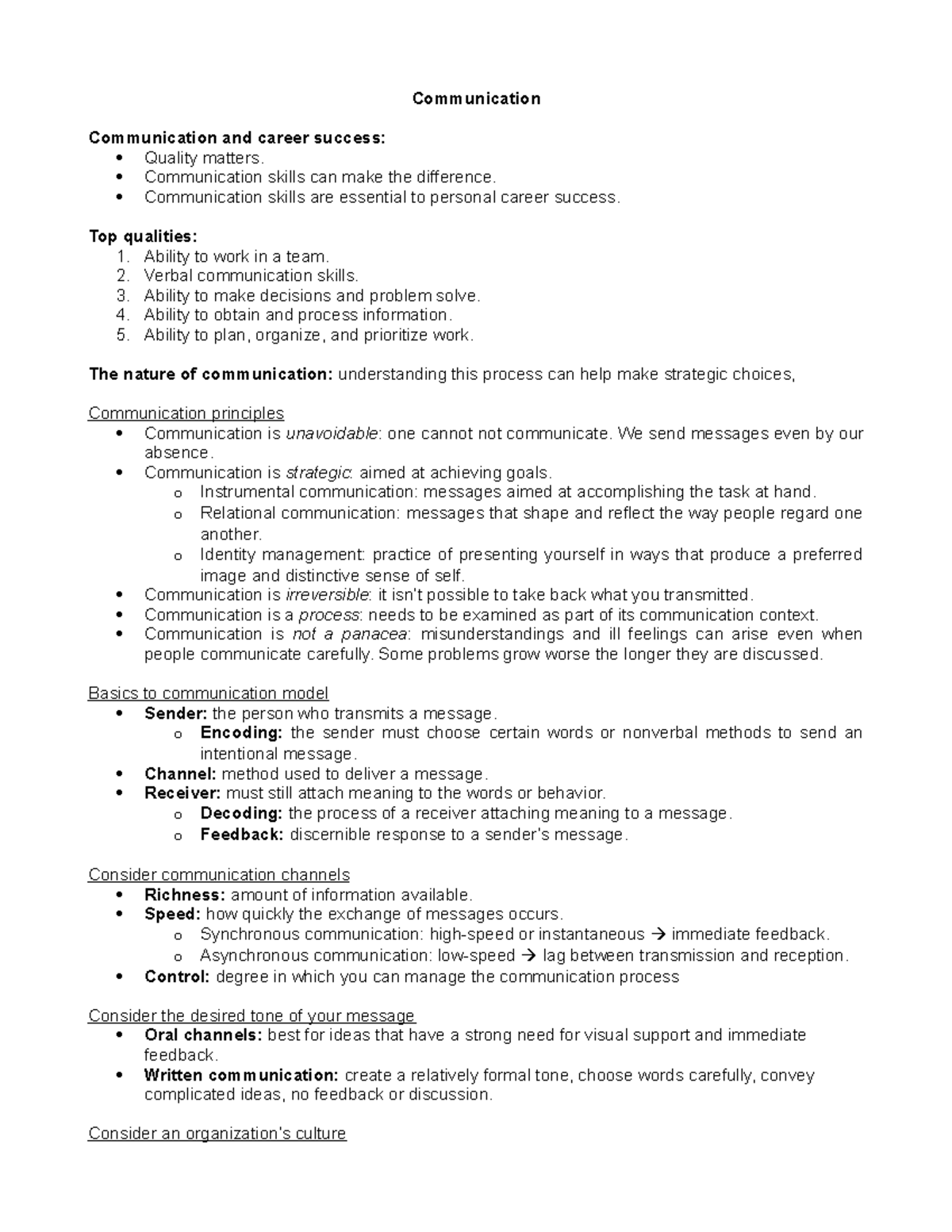 summary-chapters-1-and-2-communication-communication-and-career