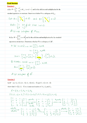 Linear algebra Chapter 3 - Studocu