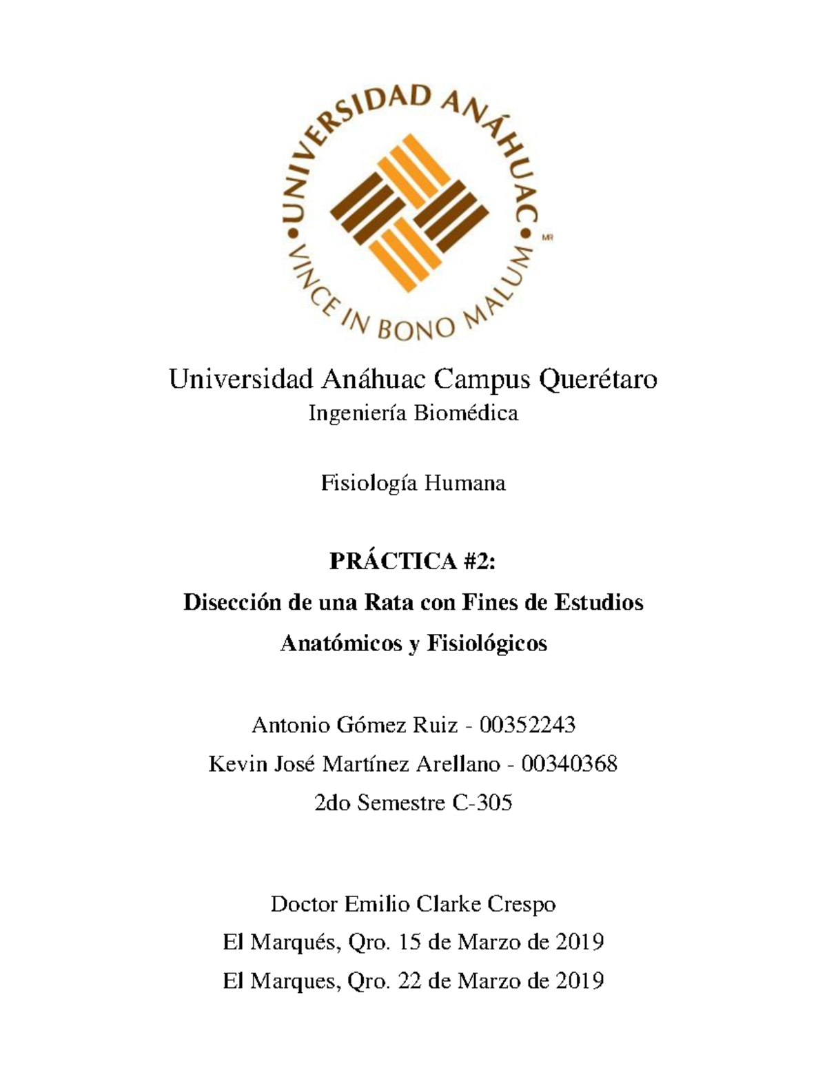 Practica Raton DSDFV Universidad Anáhuac Campus Querétaro Ingeniería