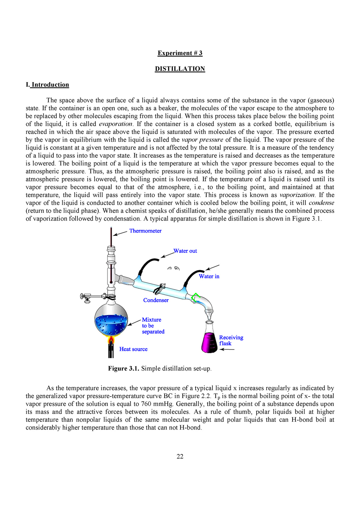 Lab 3 Document Lab 3 Document - Experiment # 3 DISTILLATION I ...