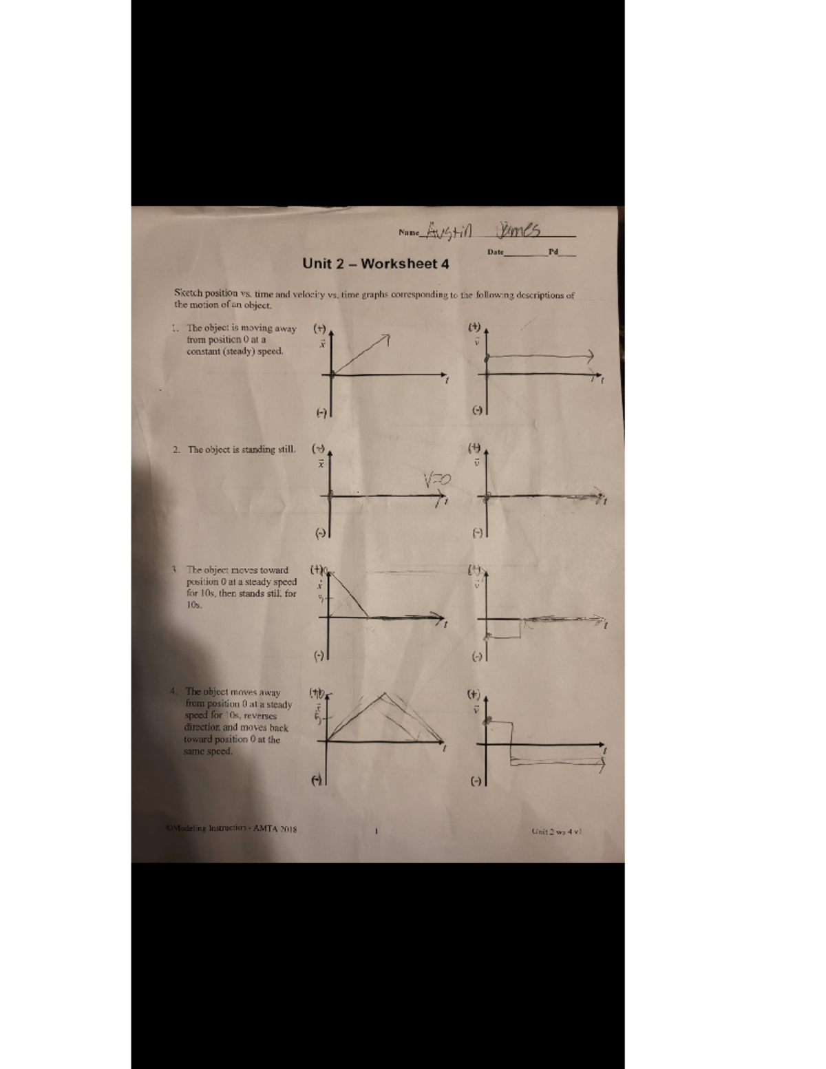 Unit - worksheet 4 - PHY 111 - Studocu