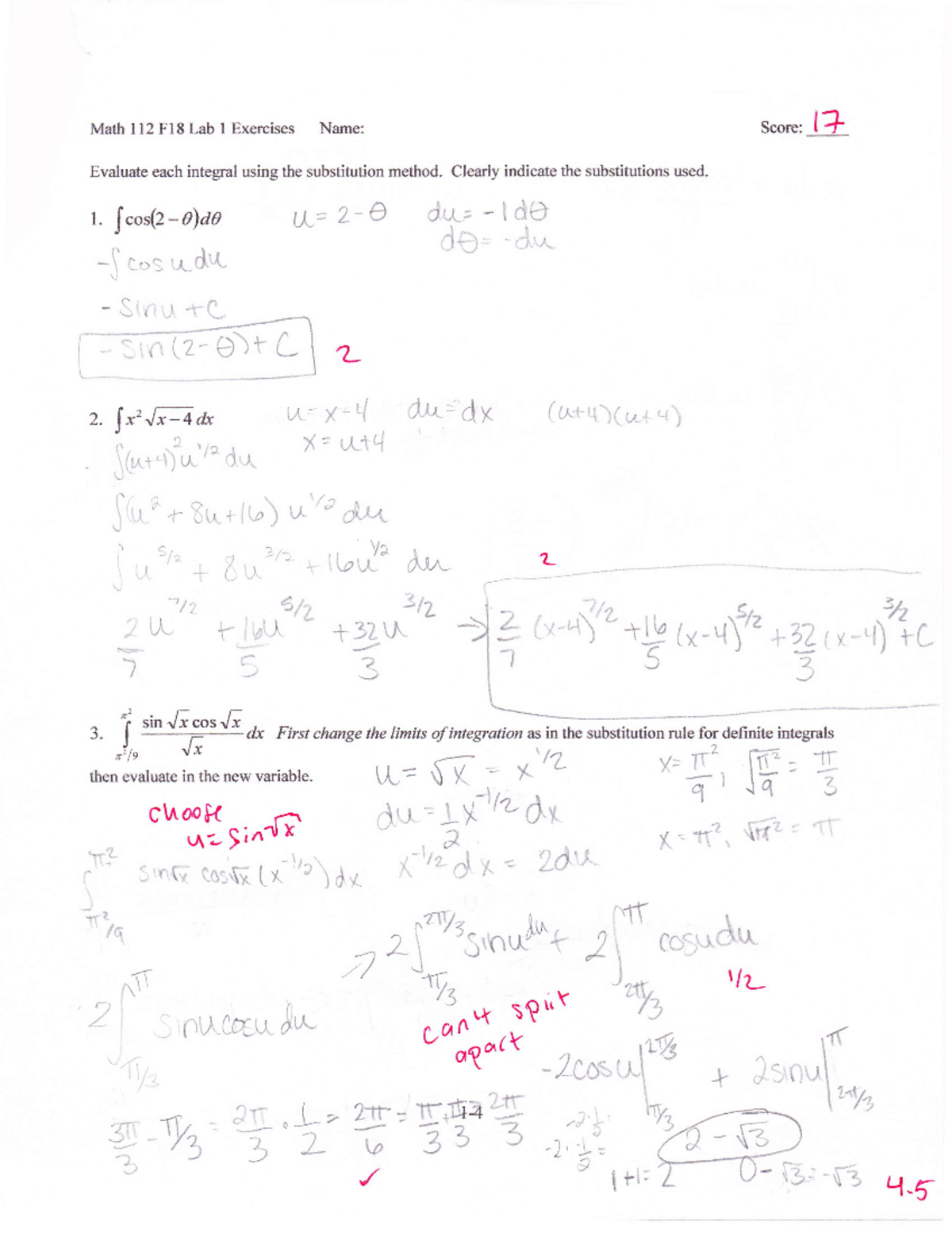 Lab 1 - Calculus II Lab 1 - MATH 112 - Studocu