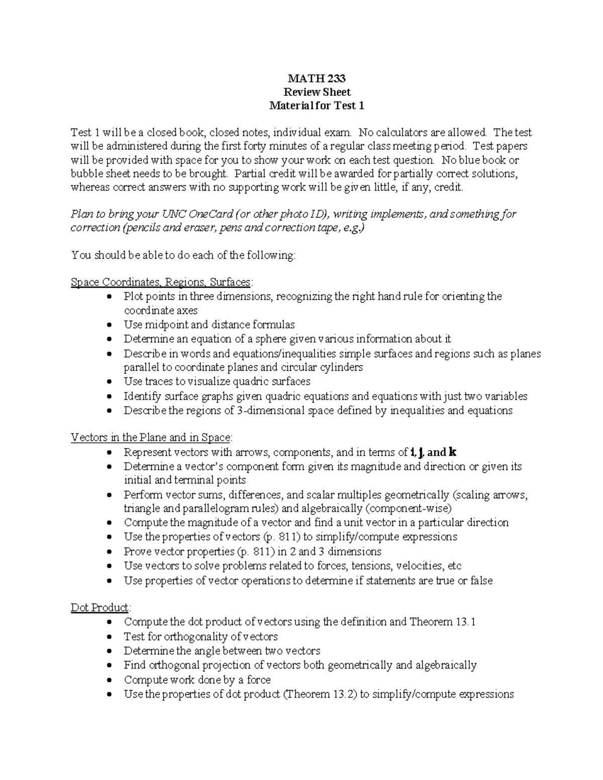 Test+1+Review+F20 - practice test - MATH 233 Review Sheet Material for ...