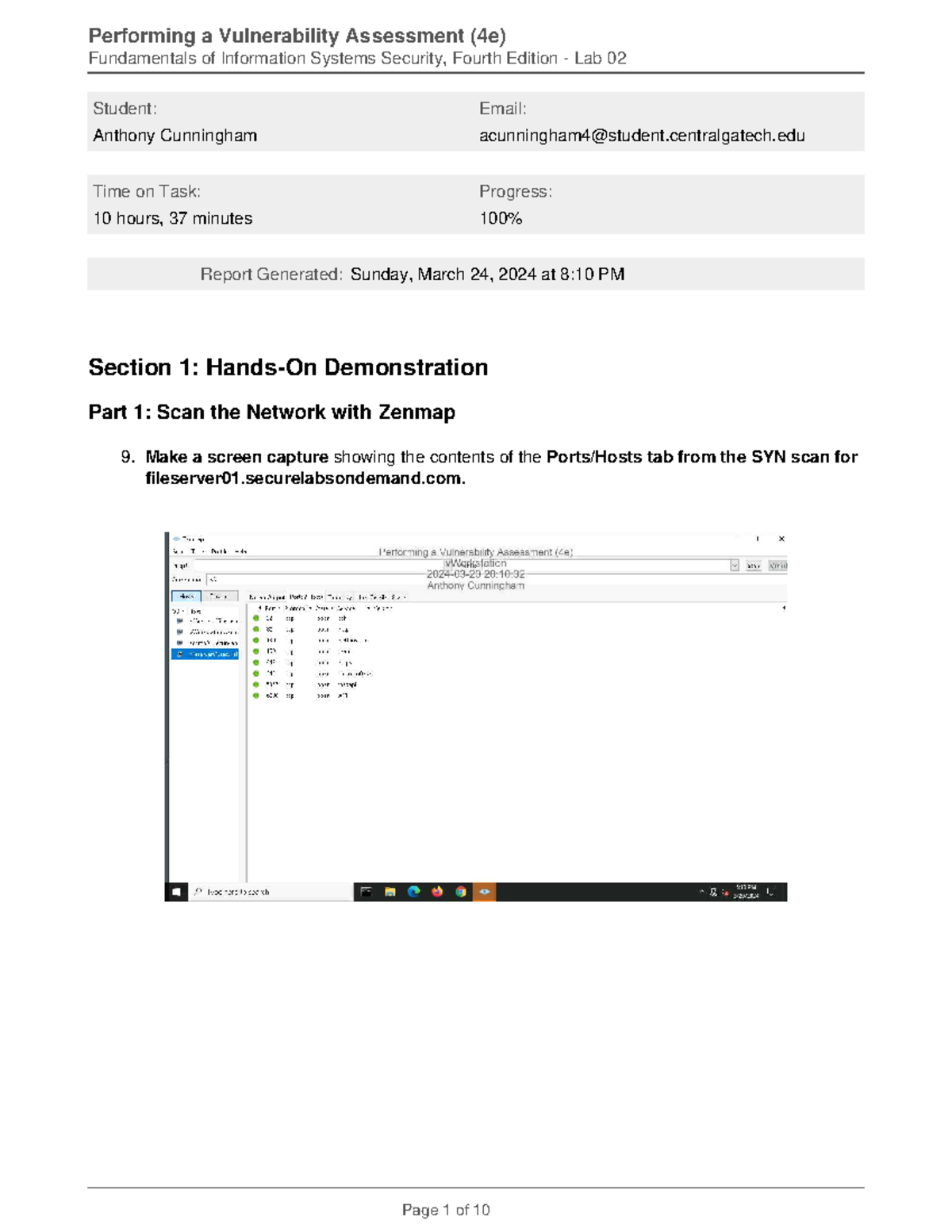 Performing A Vulnerability Assessment 4e Anthony Cunningham Fundamentals Of Information Performing A Vulnerability Assessment 4e Anthony Cunningham Fundamentals Of Information