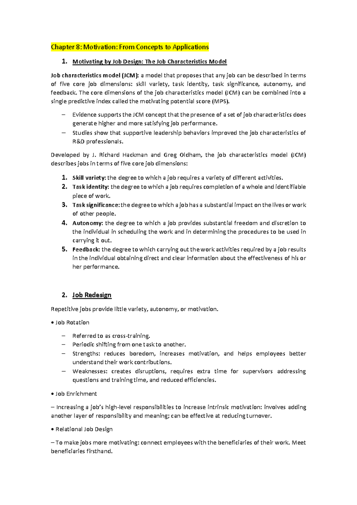 Tema 8 OB - tema 8 - Chapter 8: Motivation: From Concepts to ...