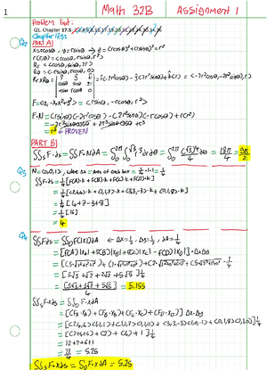 Math 32B: Multivariable Calculus II - Professor Enakoutsa - Homework 3 ...
