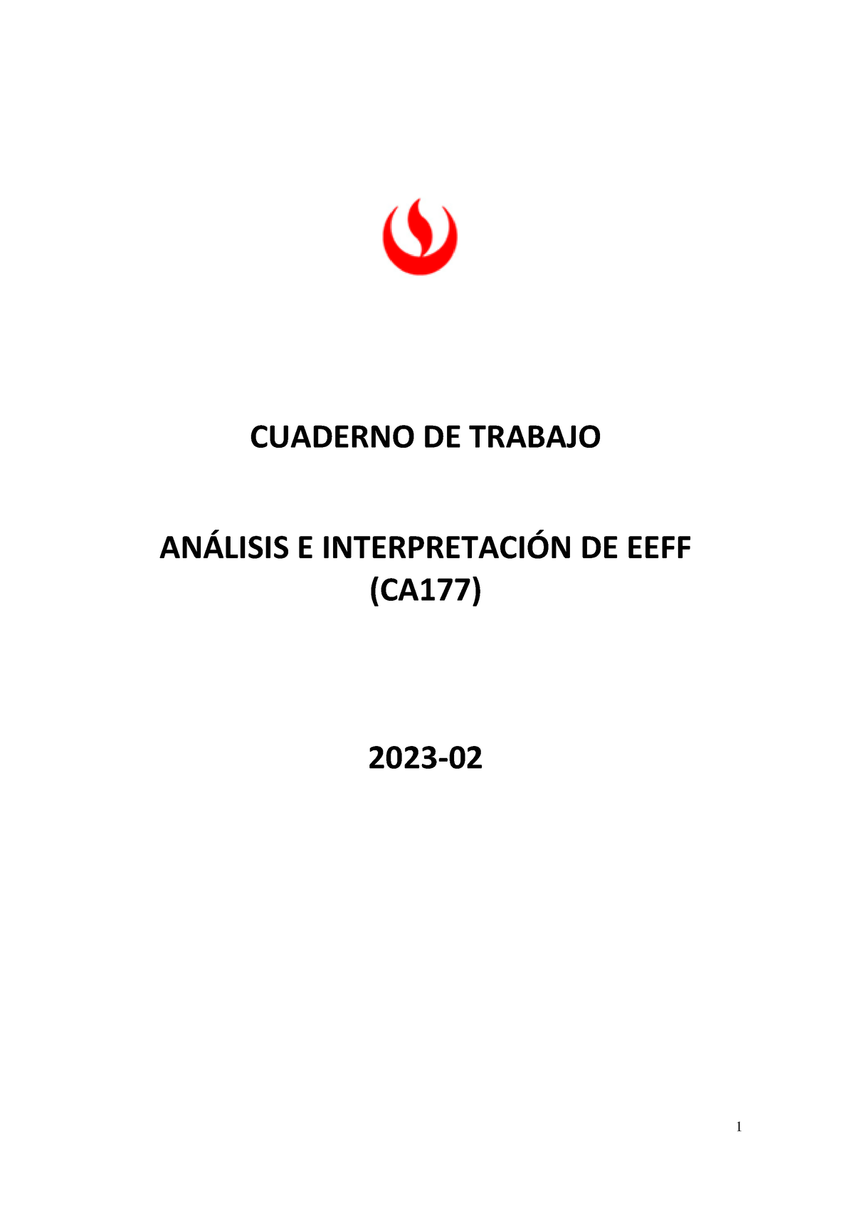 CA177 Cuaderno De Trabajo - CUADERNO DE TRABAJO AN¡LISIS E INTERPRETACI ...