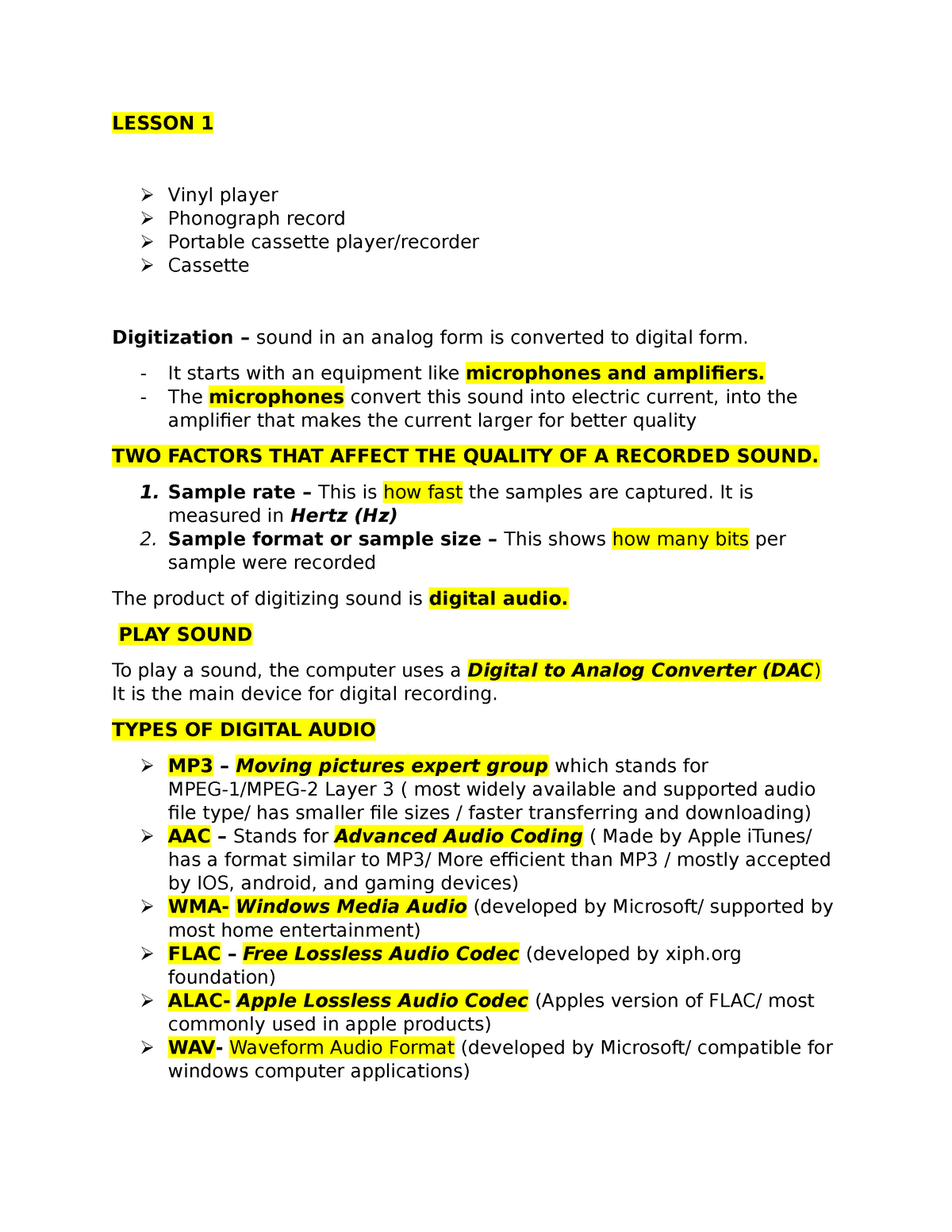 Comp-notes - computerrrrrrrrrrrrrrgbrb - LESSON 1 Vinyl player ...