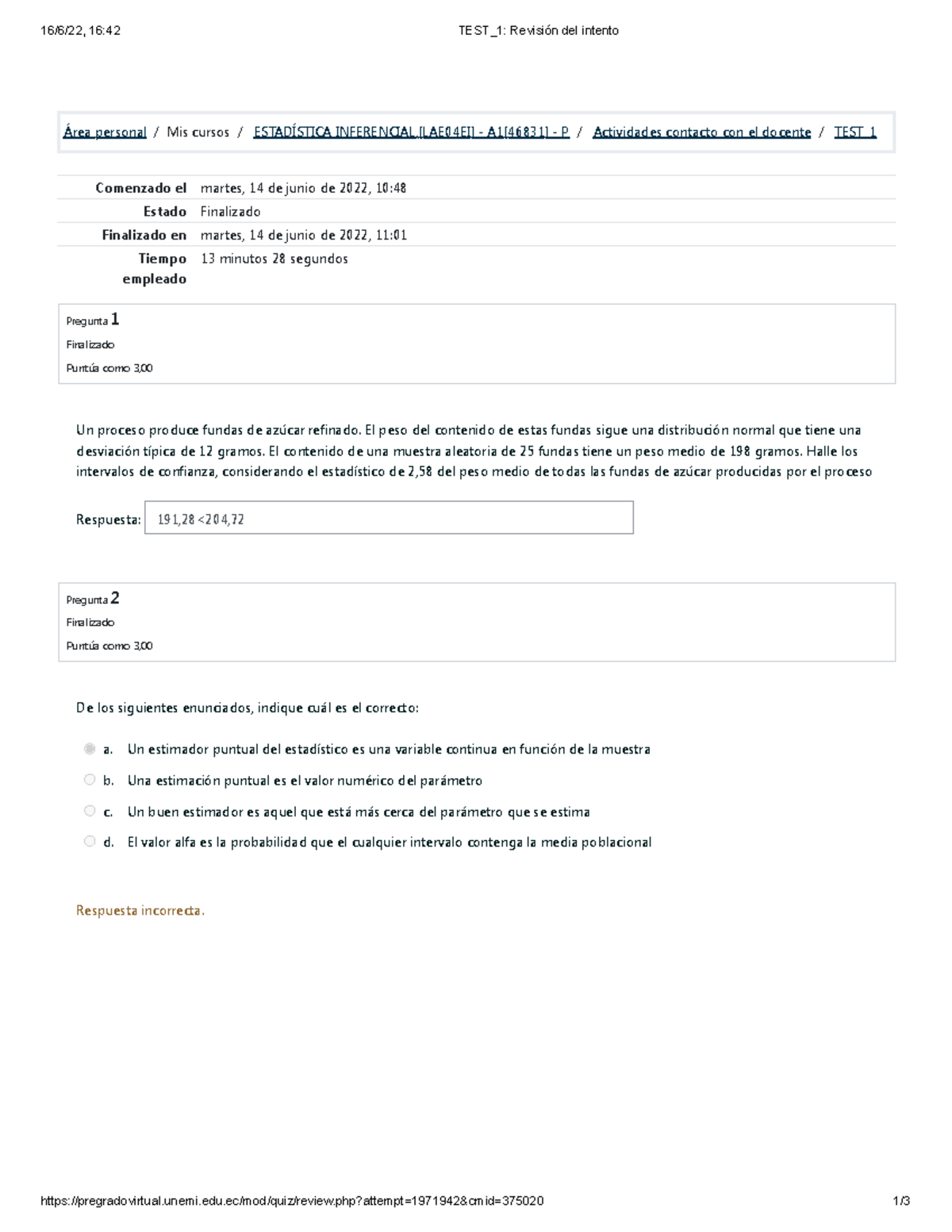 TEST 1 Revisión Del Intento - 16/6/22, 16:42 TEST_1: Revisión Del ...