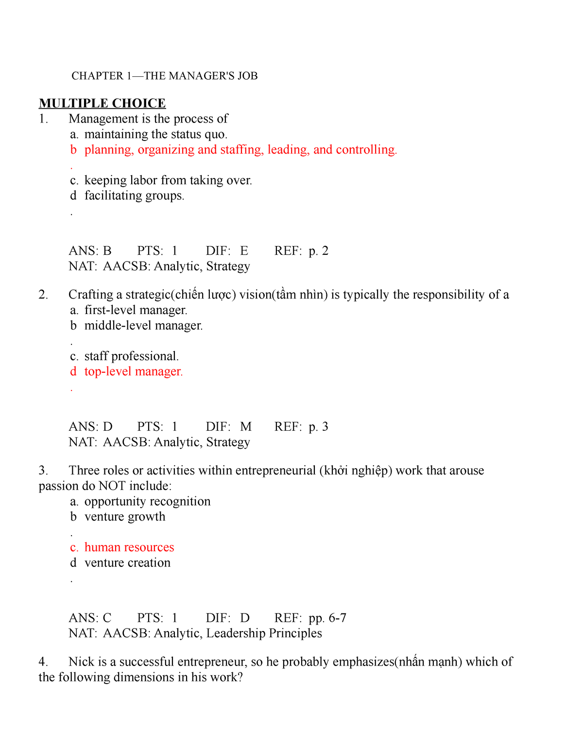 Mgt Source - Good Information To Study - CHAPTER 1—THE MANAGER'S JOB ...