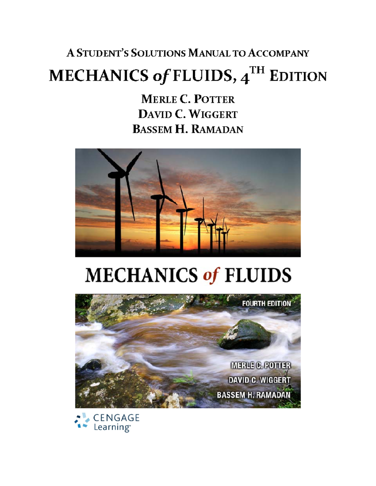 Solution Manual Of Mechanics Of Fluids Potter - A STUDENT’S SOLUTIONS ...