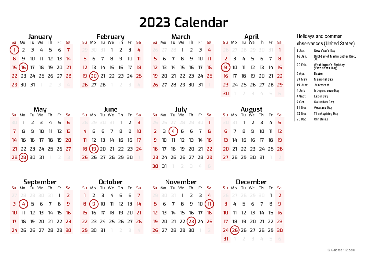 2023 Calendar - September Su Mo Tu We Th Fr Sa 27 28 29 30 31 1 2 3 4 5 ...