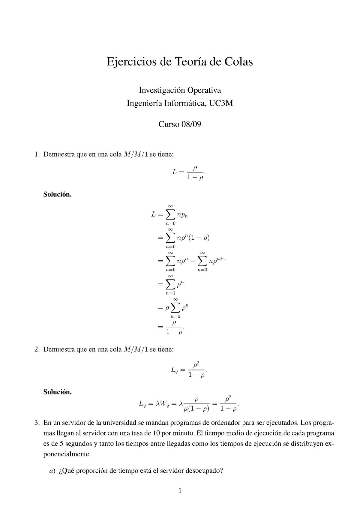 Ejercicios Teoria De Colas Resueltos Para Practicar - Administración ...