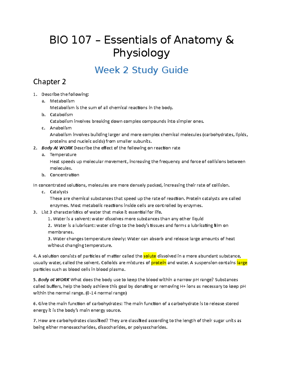 107 W2 Study Guide (1) Completed - BIO 107 – Essentials Of Anatomy ...