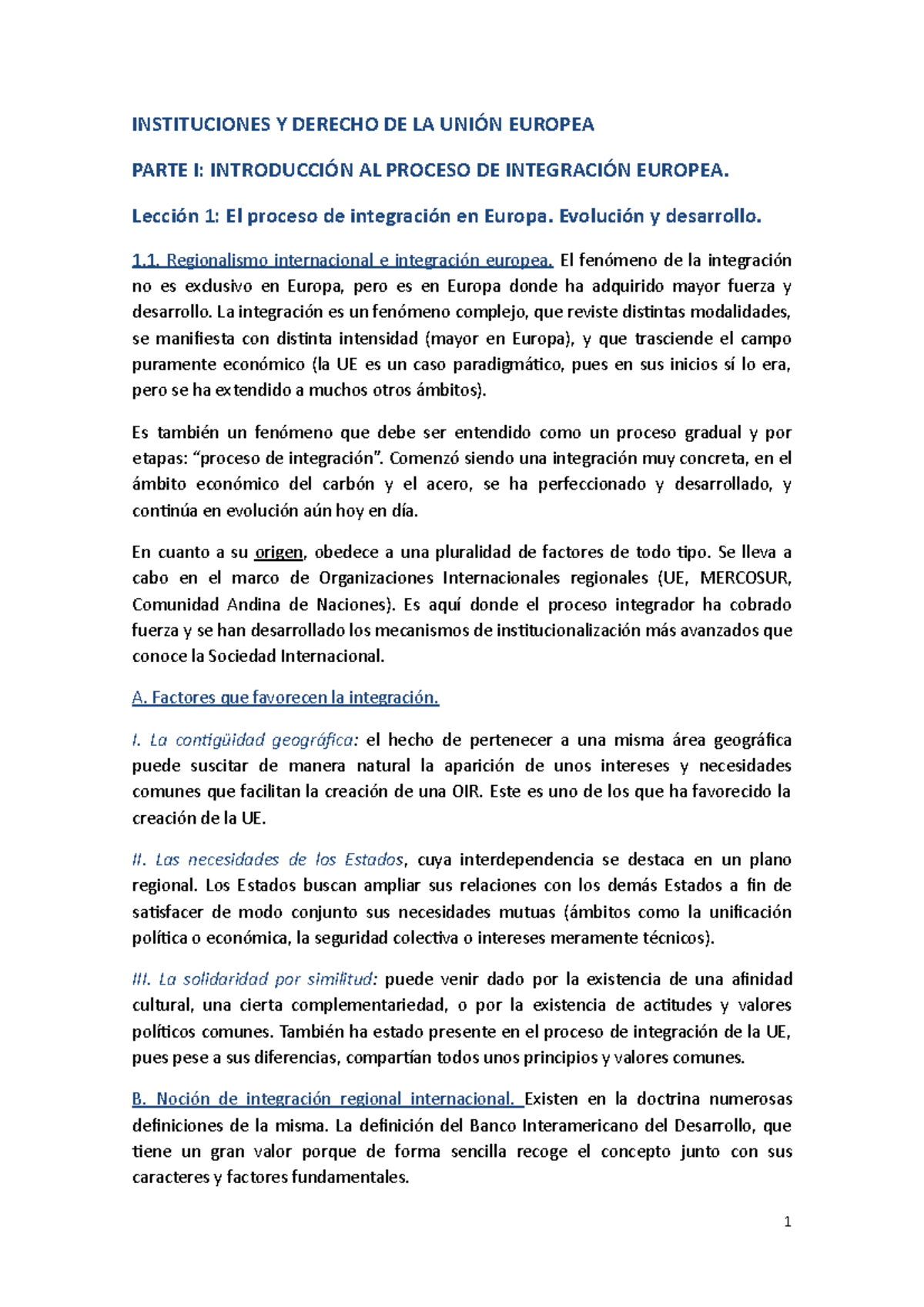 Instituciones y Derecho de la Union Europea - INSTITUCIONES Y DERECHO ...