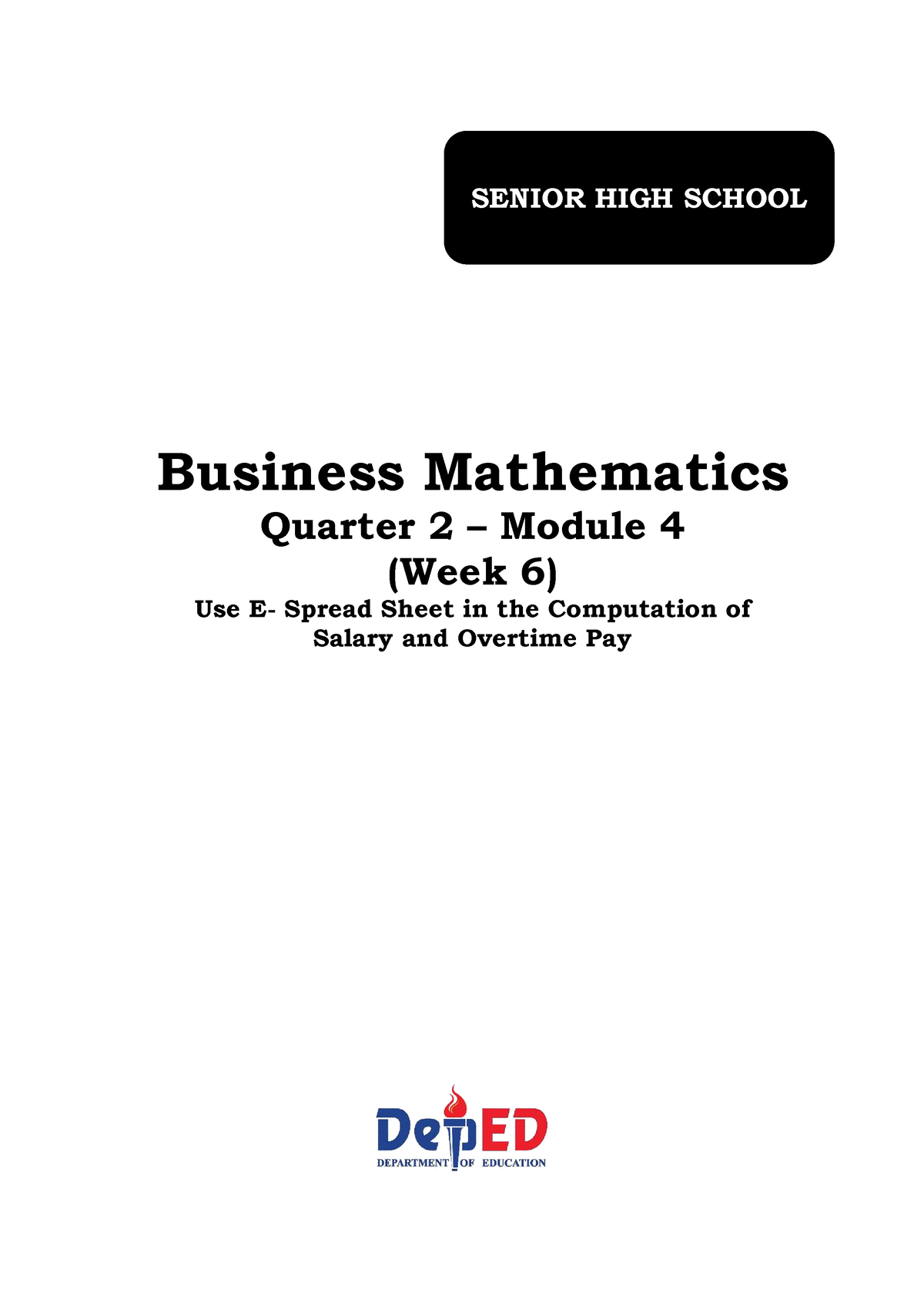 4 Q2 Bus Math - Business Mathematics Module 4 For Second Quarter ...