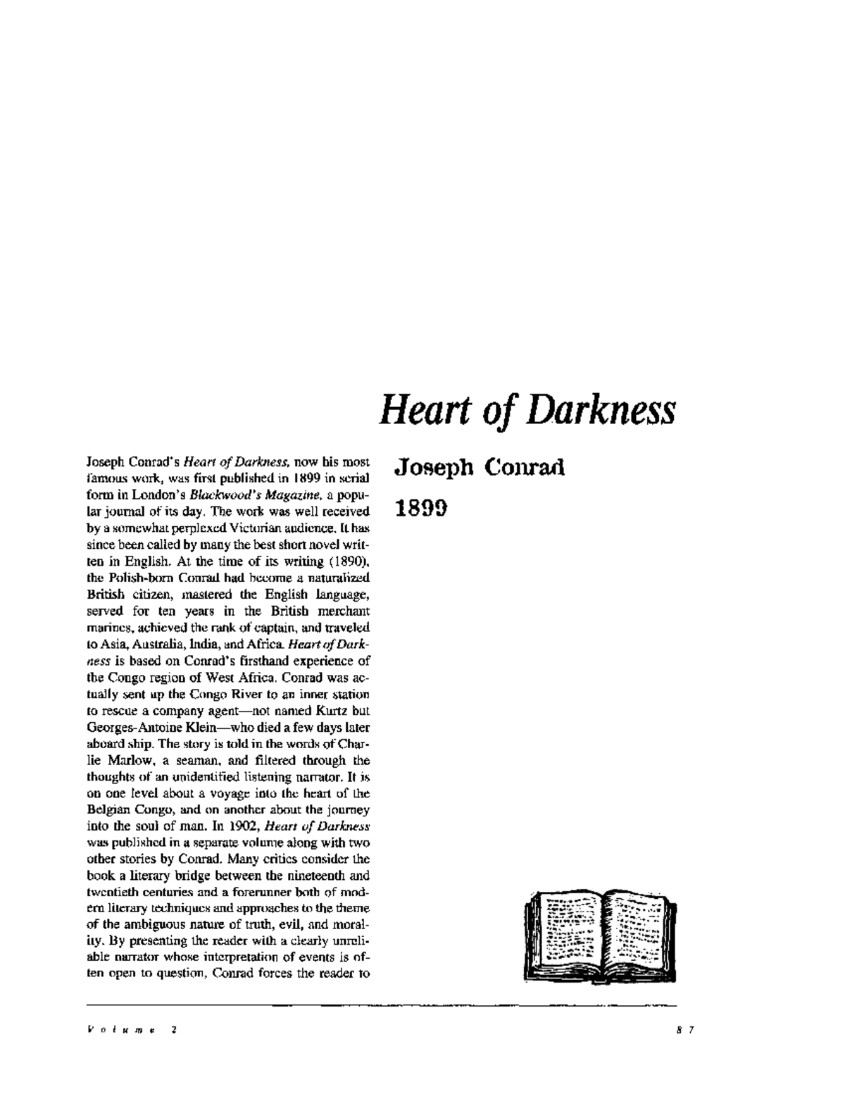 Comprehensive heart of darkness pdf - JosephConrad'sHeartofDarkness ...