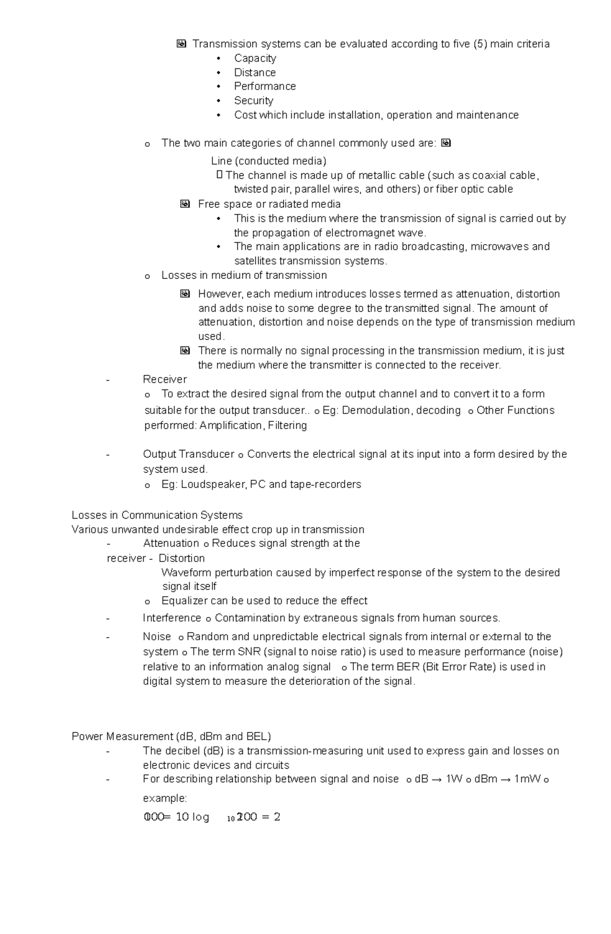 Electronics Communication Principle - Transmission systems can be ...