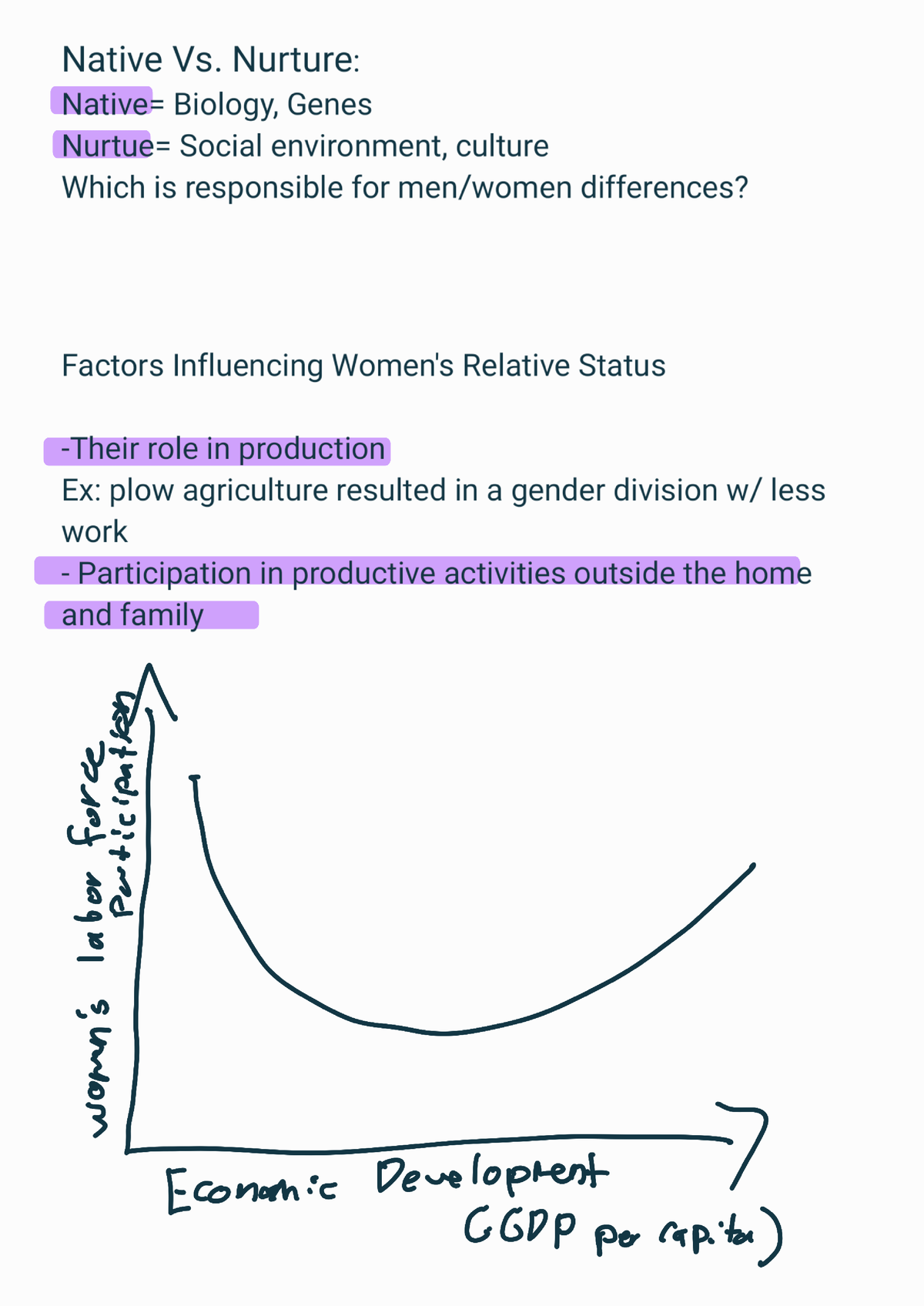 Gender And Economics Chapter 2 Notes - WMST 4200 - Studocu