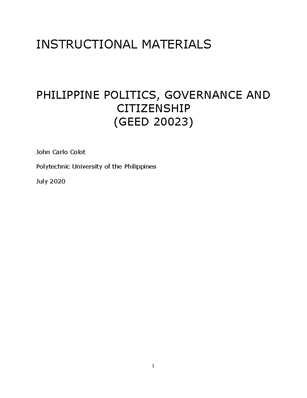 Philippines Politics Govarenance and Citizenship - It is a combination ...